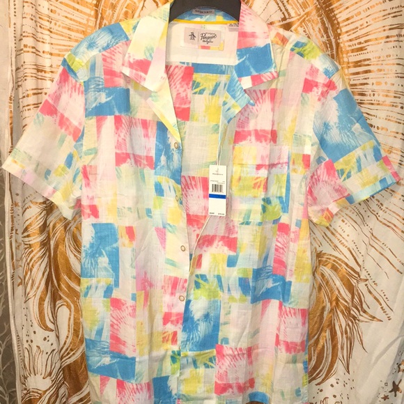 NWT Heritage Slim Fit Original Penguin Button Down - Picture 1 of 4